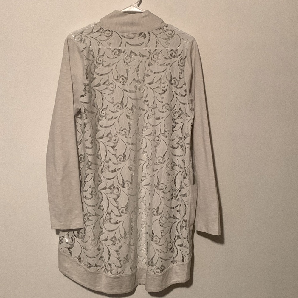 LOGO Open Long Sleeve Cardigan - Picture 3 of 12
